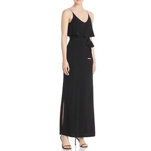 Michael Kors Navy Chain Strap Maxi Dress
